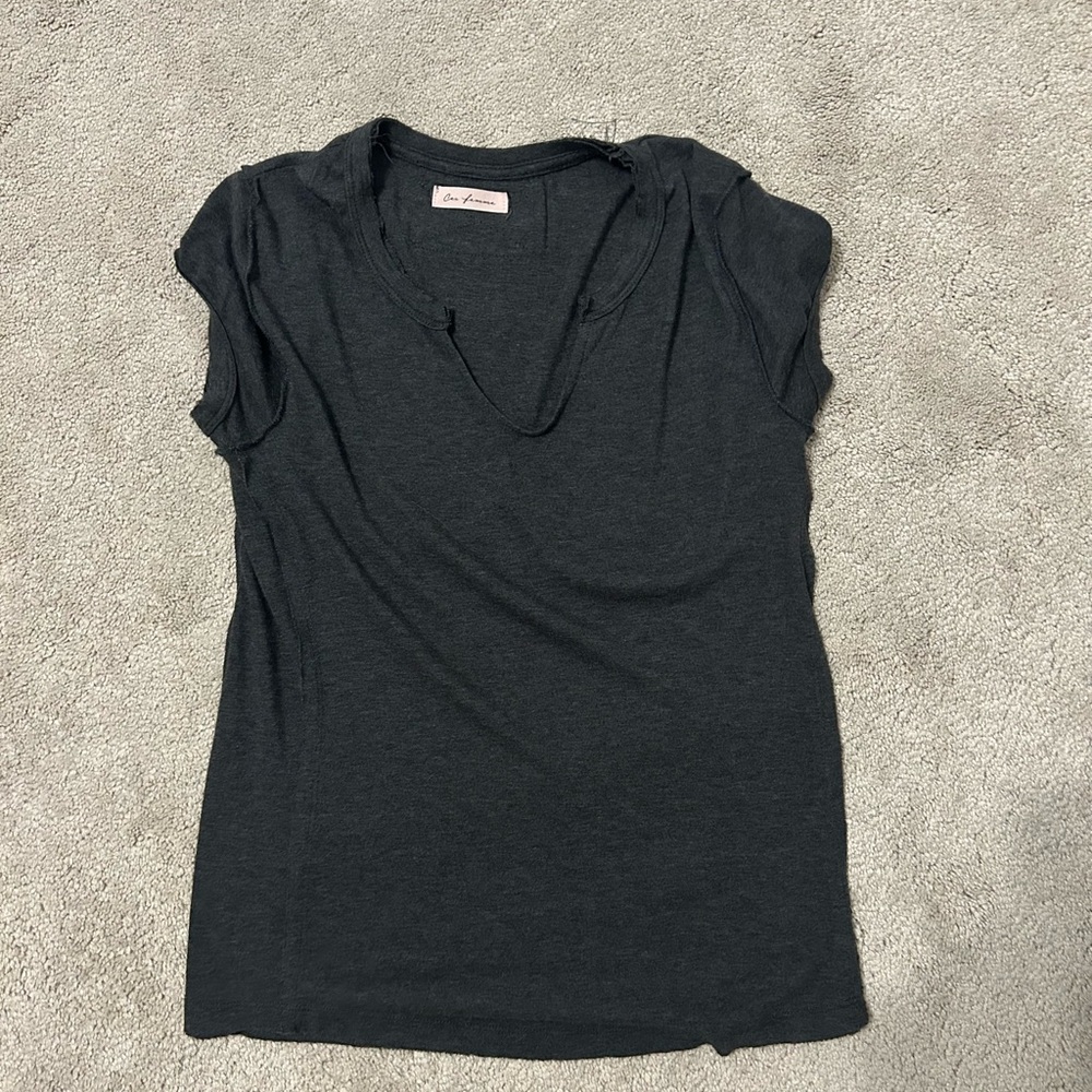 Dark Gray Women's Top